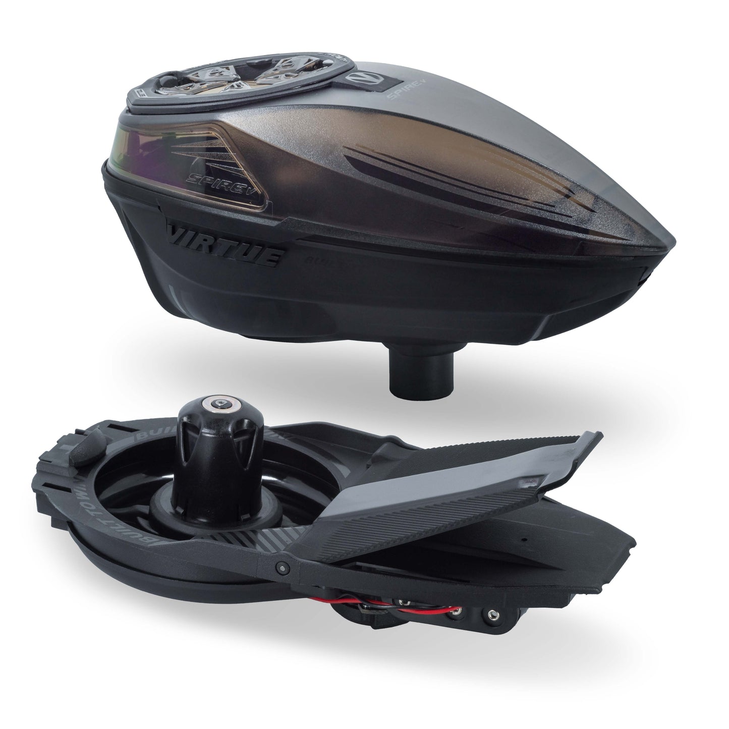 Virtue Spire V Loader - Dust Smoke Black & VIO Ascend Goggle - Stealth SE Bundle