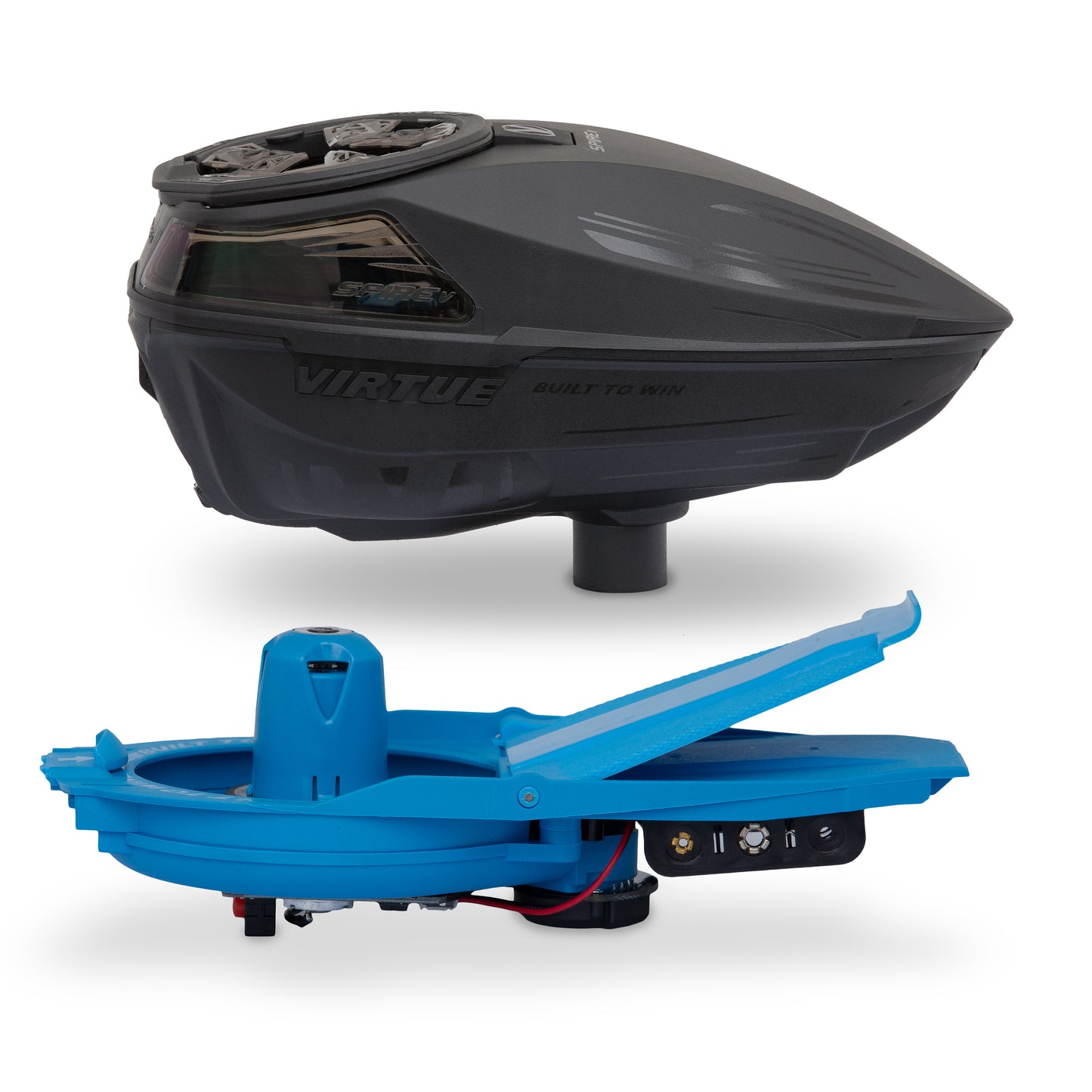 Virtue Spire V Loader - Black & VIO Ascend Goggle - Black Bundle