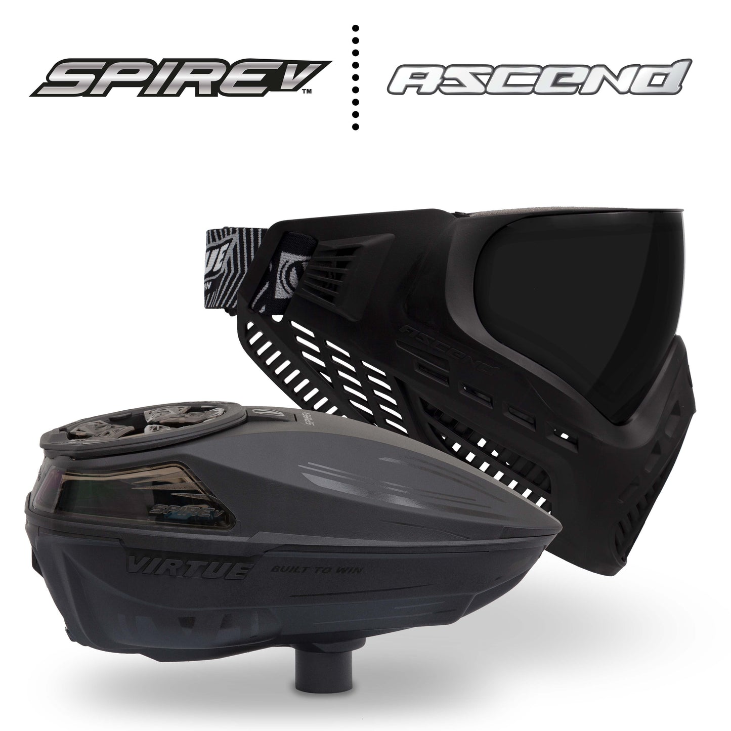 Virtue Spire V Loader - Black & VIO Ascend Goggle - Black Bundle