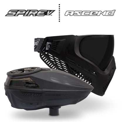 Virtue Spire V Loader - Black & VIO Ascend Goggle - Black Bundle