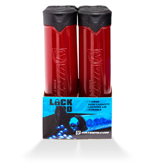 Virtue V2 Lock Pod - Red - 170rnd Lock Lid Pod - 4 Pack