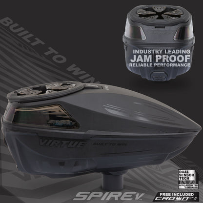 Virtue Spire V Loader - Black & VIO Ascend Goggle - Black Bundle